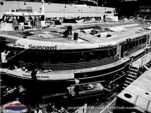 SRN4 stretched to Mark 3 - SUPER 4 in 1978-9 -  (credit: The <a href='http://www.hovercraft-museum.org/' target='_blank'>Hovercraft Museum Trust</a>).